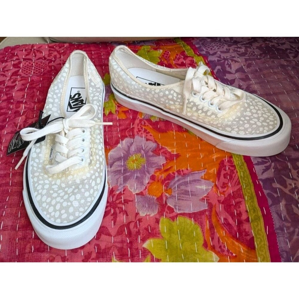 Vans Authentic Mesh DX Modular Dots White Low-Top Sneakers Women's Sz 9